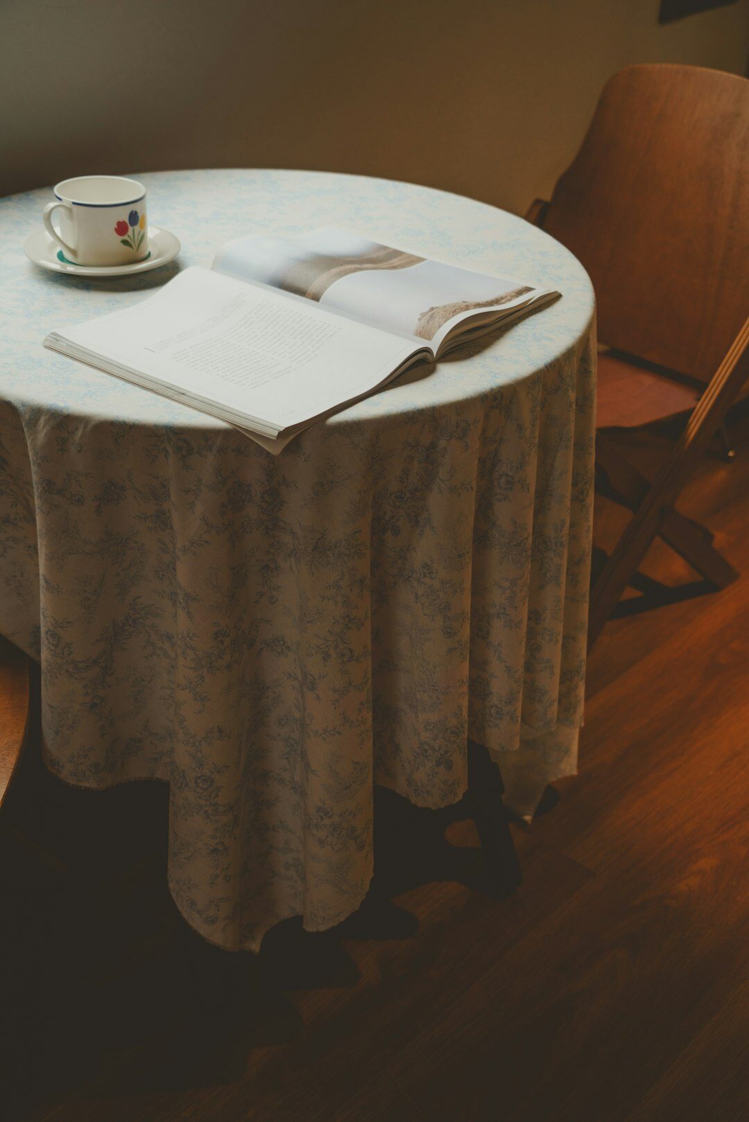 mystery book on table