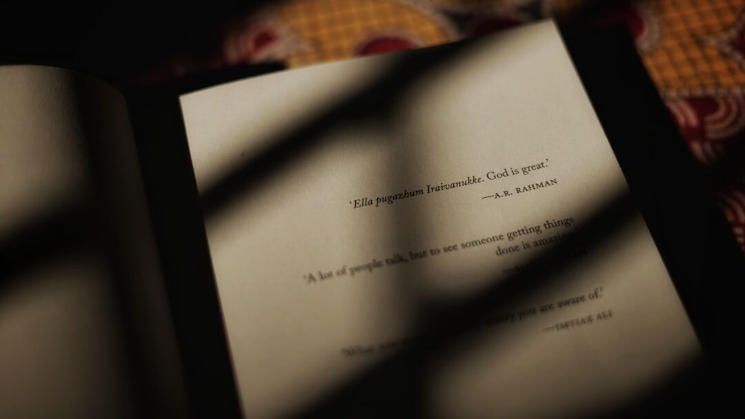 suspenseful book pages