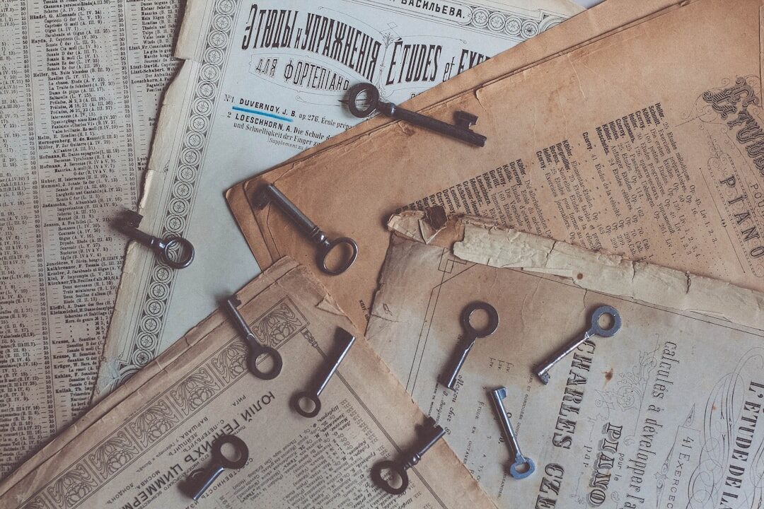 old newspaper clippings